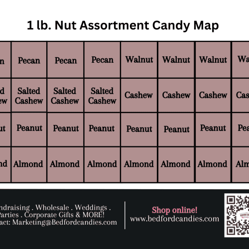 1 lb. Nut Assortment Candy Map 1